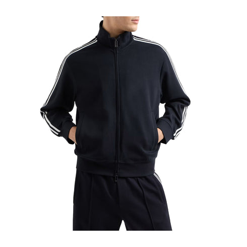 Emporio Armani Felpa con zip Felpa Uomo con bande logate S P25 - EMPORIO ARMANIEM001110AF13488 - UB118 - S - Francavilla Moda